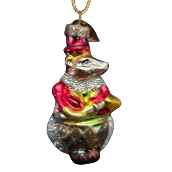Christopher Radko Glass Ornament Nutcracker Mouse King 2.5" Blown Glass - Picture 1 of 6